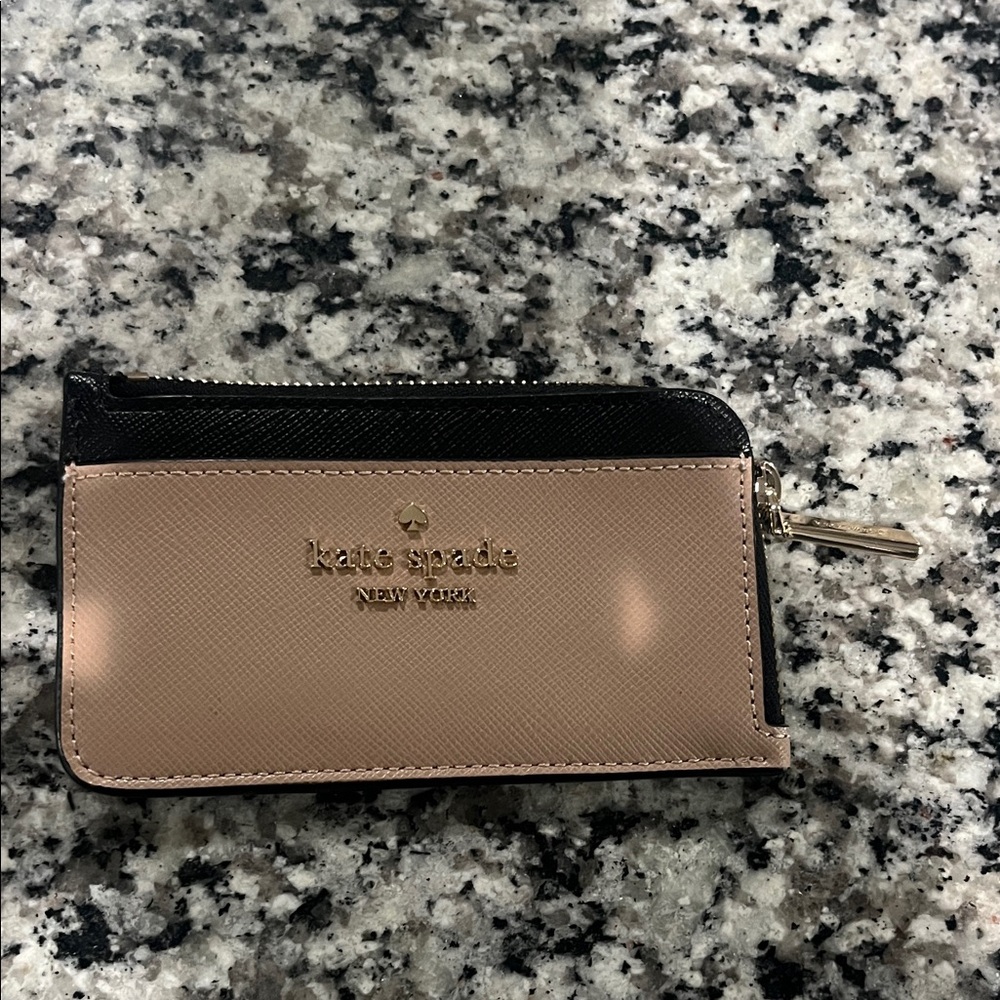 Kate Spade Black and Brown Card Wallet